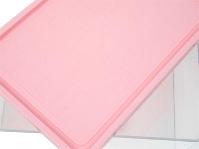 Luxury КУТИЯ ЗА СЪХРАНЕНИЕ Среден размер Пластмасов Pink