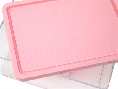 Luxury КУТИЯ ЗА СЪХРАНЕНИЕ Малка Пластмасов Pink