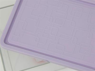 Luxury КУТИЯ ЗА СЪХРАНЕНИЕ Малка Пластмасов Purple.