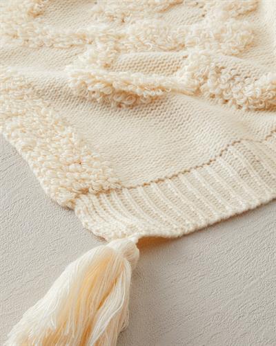 LuxWrap Шал За Диван Трико 130x170 см Светло каменно сив