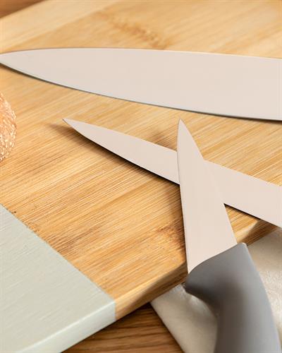 Lydia Steel 3 Set Knife Set 19-22-27 cm Gray