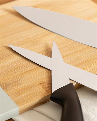 Lydia Steel 3 Set Knife Set 19-22-27 cm Black