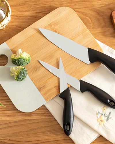 Lydia Steel 3 Set Knife Set 19-22-27 cm Black