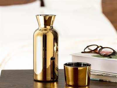 Lydia Glass Bedside Pitcher 700 ml Gold