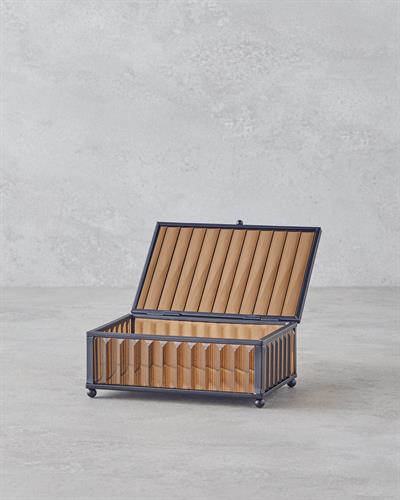 Lyon Декоративна Кутия 15x10x6см Черен