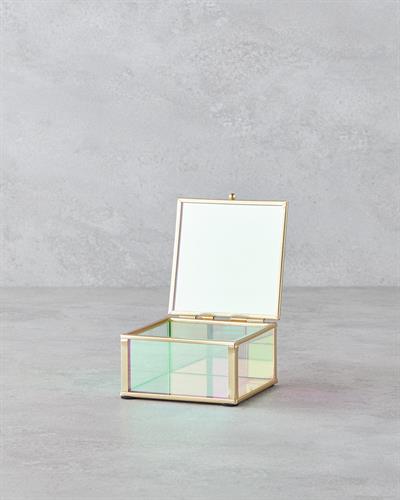 Mabella Декоративна Кутия 10x10x5.5см Златен