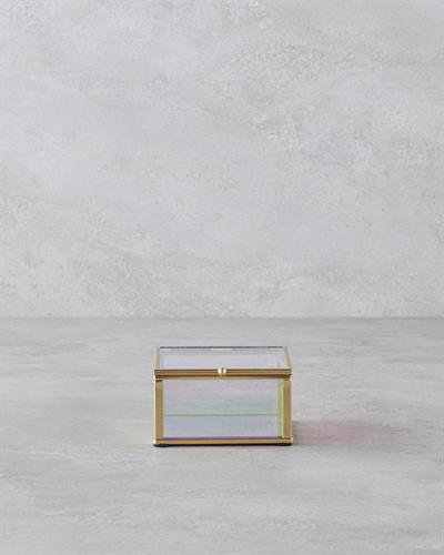 Mabella Декоративна Кутия 10x10x5.5см Златен