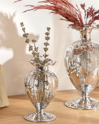 Macy Ваза Сребристо, 10 X 18 Cm