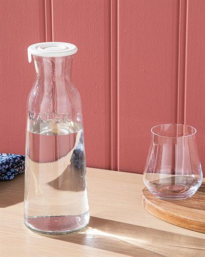 Macy Glass Bottle 1000 ml White