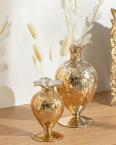 Macy Ваза 10x18 см Златен