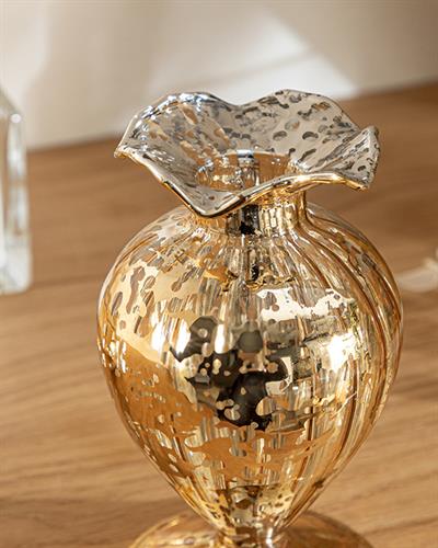 Macy Ваза 10x18 см Златен