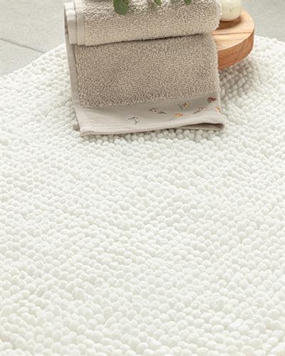 Maggy Постелка За Баня Макарон, Екру, 50 X 80 Cm