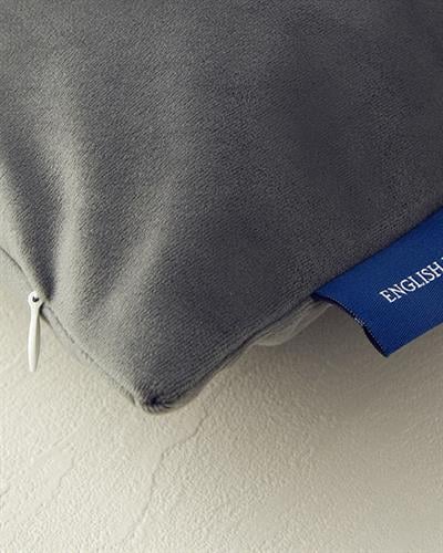 Velvet Cover Throw Pillows 45x45 cm Anthracite