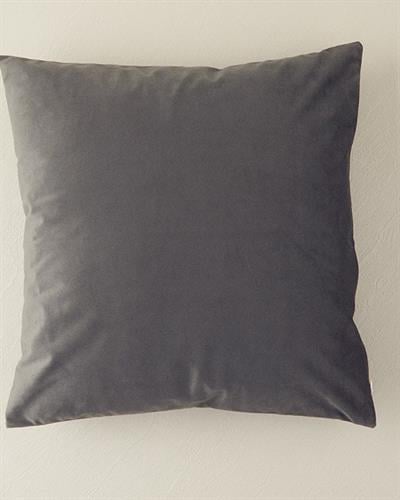 Velvet Cover Throw Pillows 45x45 cm Anthracite