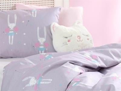 Magic Rabbit Бебешки Спален Комплект Памучен, Люляк., 100 X 150 Cm