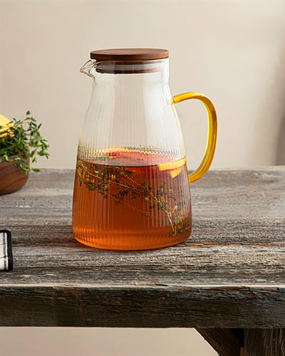 Majestic Borosilicate Water Bottle 1500 ml Transparent