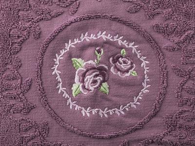 Majestic Rose ХАВЛИЯ ЗА ЛИЦЕ Бродирани 50x80 cm Purple.