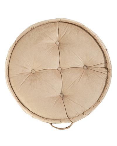 Malta Round Декоративна Възглавница За Под Кадифе 60 см Светлокафяв