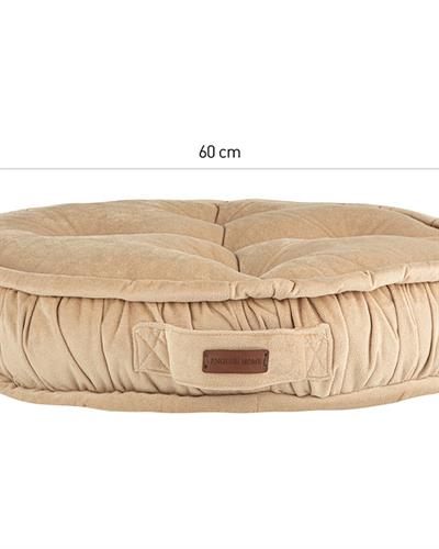 Malta Round Декоративна Възглавница За Под Кадифе 60 см Светлокафяв