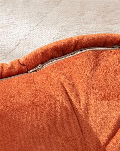 Malta Square Декоративна Възглавница За Под Кадифе 60x60x14 см Керемиден