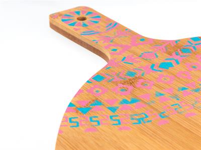 Mandala ДЪСКА ЗА РЯЗАНЕ Кръгла Бамбук Beige