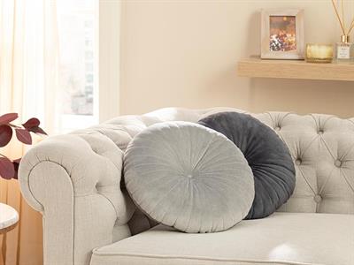 Mandarin Dekoratıf Kırlent Кадифе, Сиво, 40 Cm