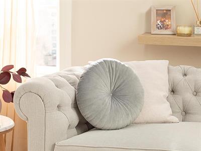 Mandarin Dekoratıf Kırlent Кадифе, Сиво, 40 Cm