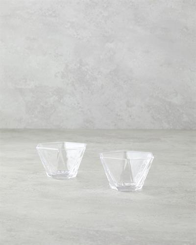 Mara Glass 2 Set Appetizers 9 cm Transparent