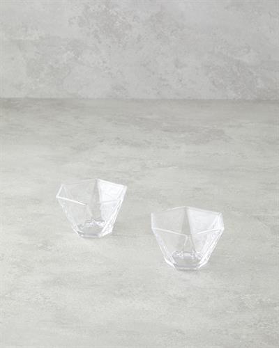 Mara Glass 2 Set Appetizers 9 cm Transparent