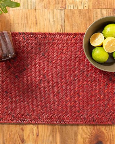 Mara Американзки Сервиз Телена Рамка, Ракита, Червено, 30 X 45 Cm