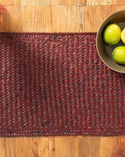 Mara Подложки За Хранене С рамка от тел Слама 30x45 см Кафяв