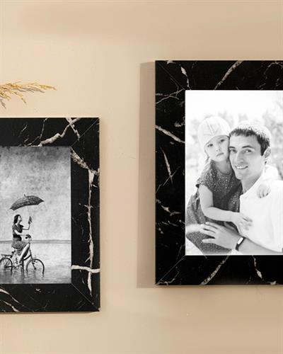 Marble Рамка МДФ 15x20 см Черен