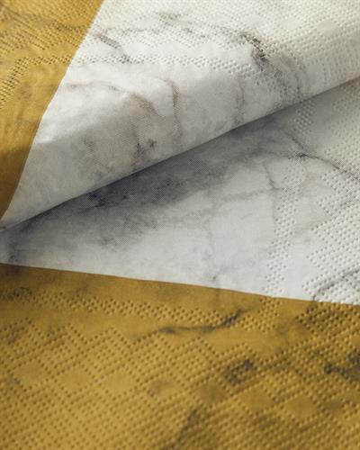 Marble Stripe Хартиени Салфетки 20 бр. Хартия 33x33 см Златен