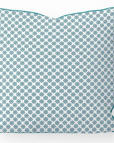 Marbled Blue Декоративна Възглавница Двулицев 45x45 см Син