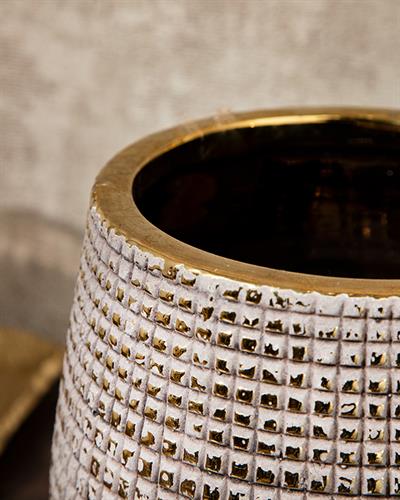 Marcus Ваза 14x14x17,5 см Златен