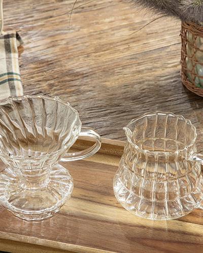 Margo Borosilicate 2 cups Coffee Pot 300 ml Transparent