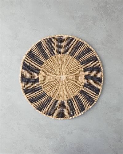 Margon Подложки За Хранене Ратан 38 см Черен