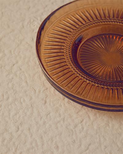 Mariel Чаена Чиния Стъкло, Кафяво., 12 Cm