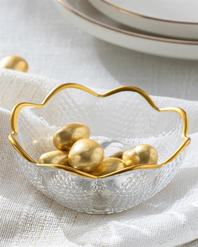 Marigold Glass Appetizers 9 cm Gold