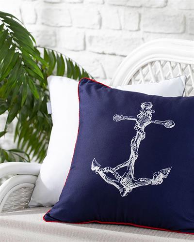 Marine Декоративна Възглавница 45x45 см Морскосин