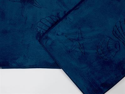 Marine ПОСТЕЛКА ЗА БАНЯ КО С нехлъзгащ се гръб 60x90cm+50x60cm Dark Blue