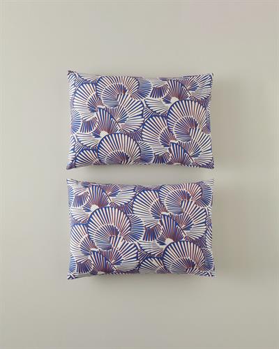 Marine Mosaic Калъфка За Възглавница 2 бр. Лесно за гладене 50X70 Морскосин - Оранжев