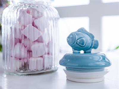 Marine КУТИЯ ЗА СЪХРАНЕНИЕ Stoneware Blue.