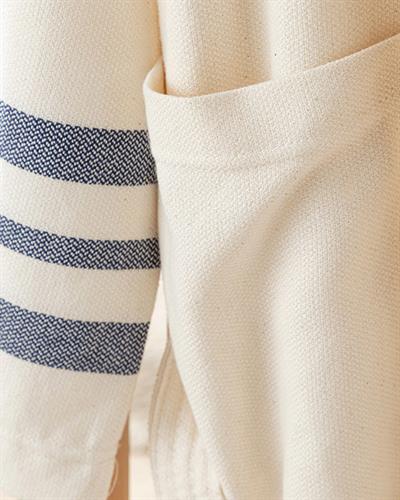 Marine Stripe Халат За Баня Мъжки Пещемал S-M Бежов - Син.