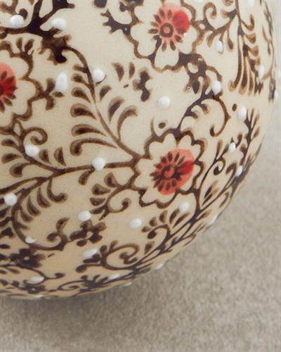 Marino Декоративен Предмет Порцелан 8 см Кремав