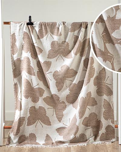 Mariposas Chair Shawl 130x170 cm Brown