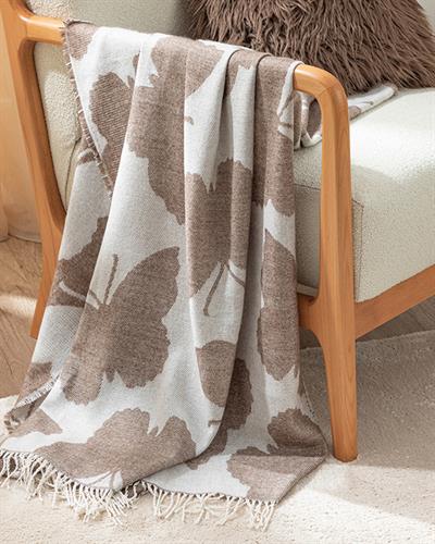 Mariposas Chair Shawl 130x170 cm Brown