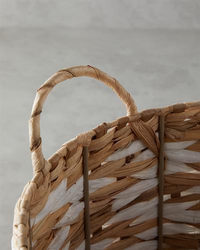 Marissa Кошница 30x35 см Натурален - Бял