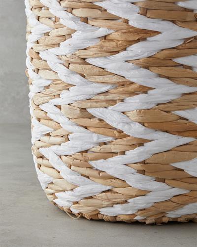 Marissa Кошница 30x35 см Натурален - Бял
