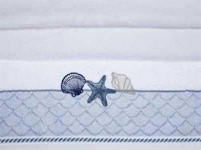 Maritime ХАВЛИЯ ЗА ЛИЦЕ Бродирани 50x80 cm White